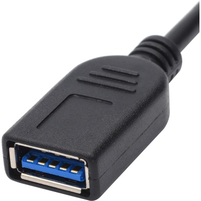 Переходник Type-C(m) <=> USB 3.0 AF (OTG), черный Переходник Atcom Type-C/USB 3.0 F OTG (AT1310)
