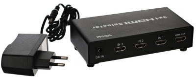 Переключатель HDMI 1.4V 3 =>1 VCOM <DD433/VDS8030> VCOM 3 x HDMI (f) - HDMI (f) (DD433/VDS8030)