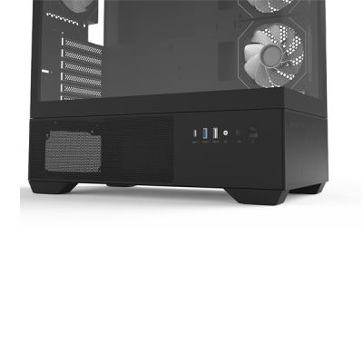 Корпус ZALMAN CHRONIX, ATX, BLACK, WINDOW, 1xCombo (3.5’’ or 2.5’’), 1x3.5’’HDD, 2x2.5’’SSD, 1xUSB2.0, 1xUSB3.0, 1xUSB Type-C, SIDE 2x120mm ARGB, REAR 1x120mm ARGB
