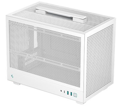 Компьютерный корпус Deepcool CH160 MESH WH без БП, белый, MINI-ITX