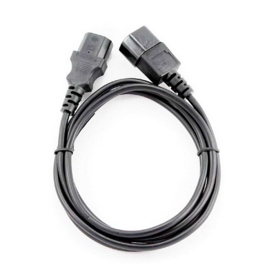 Кабель Cablexpert Кабель питания сист.блок-монитор Cablexpert PC-189-1-1.8M, 1.8м, C13-C14, Сечение провода 3x1кв.мм., черный, с заземлением {100} (792624)