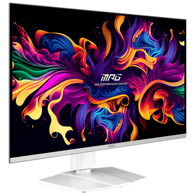 Монитор 31.5" MSI MPG 321URXW QD-OLED White (QD-OLED, 3840x2160, HDMI+HDMI+DP+Type C (90W), USB Hub, 0.03 ms, 178°/178°, 250 cd/m, 1500000:1, 240Hz, Pivot)