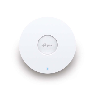 Сетевое оборудование TP-Link EAP613, AX1800 Потолочная двухдиапазонная точка доступа Wi-Fi 6, 1 гиг. порт RJ45, до 574 Мбит/с на 2,4 ГГц + до 1201 Мбит/с на 5 ГГц, PoE 802.3at, 2 встр.антенны, MU-MIMO, БП нет в комплекте (EAP613)