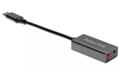 Telecom TA313C Переходник Type-C-->Audio, 0.1m,Telecom <TA313C>