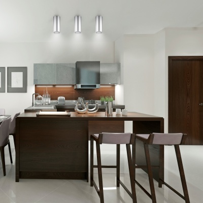 Светильник Gauss Overhead HD006 потолоч. 4100K цв.св.:белый серебристый