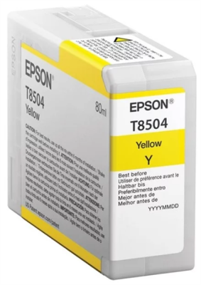 Картридж Epson T850 SC-P800 Yellow T850400 UltraChrome HD ink 80ml (C13T850400)