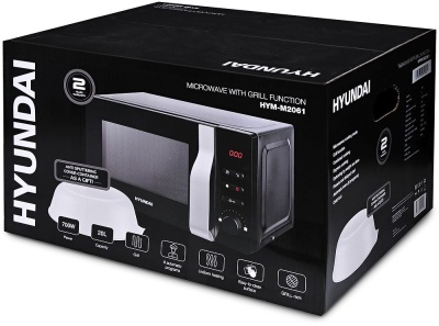 Микроволновая Печь Hyundai HYM-M2061 20л. 700Вт черный