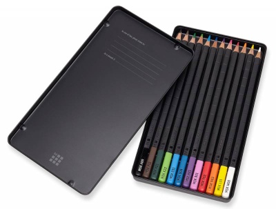 Карандаши цветные акварельные Moleskine WATERCOLOUR EW7P12COLA 12цв. мет.кор.