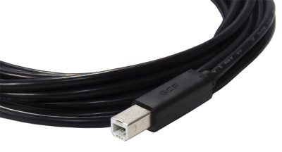 GCR Кабель 1.8m USB 2.0, AM/BM, черный, 28/28 AWG, экран, армированный, морозостойкий (GCR-UPC5M-BB2S-1.8m)