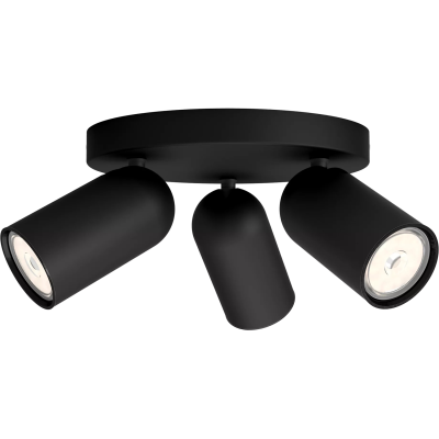 Потолочный светильник Philips Philips PONGEE plate/spiral black 3xNW 230V (915005531301)