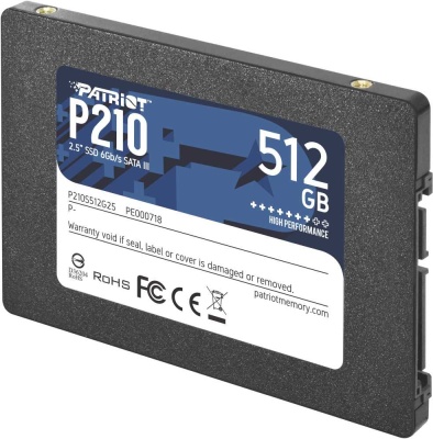 Накопитель 2.5" SSD Patriot P210 P210S512G25 512Gb, SATA III