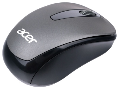 Мышь Acer OMR134 серый оптическая (1000dpi) беспроводная USB для ноутбука (3but)