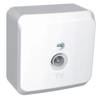 Systeme electric TVA-002B ЭТЮД О/У телевизионная РОЗЕТКА, БЕЛЫЙ, Россия