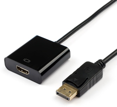 Переходник 0.1 м DisplayPort(m) <=> HDMI(f) ATcom DisplayPort (m) - HDMI (f) 0.1 м (AT6852)