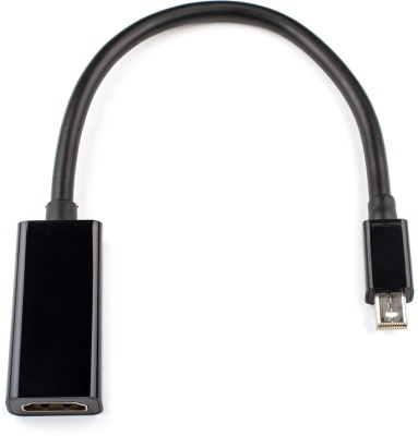 Переходник Mini DisplayPort(m) <=> HDMI (f) 0.1 м черный ATcom Mini DisplayPort (m) - HDMI (f) 0.1 м (AT1042)