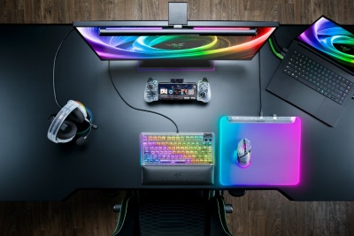 Игровой коврик для мыши Razer Firefly V2 Pro - Phantom White Ed. Mousepad Razer RZ02-04920400-R3M1