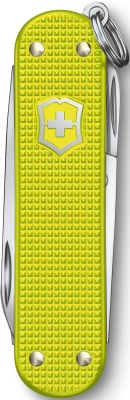 Нож перочинный Victorinox Alox Classic (0.6221.L23) 58мм 5функц. желтый подар.коробка
