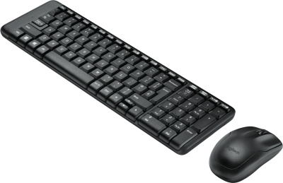Клавиатура + мышь Logitech MK22 клав:черный мышь:черный USB беспроводная (920-003161)