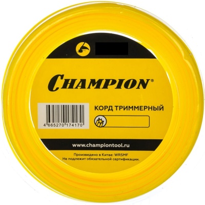 Леска для садовых триммеров Champion C5025 d=2.4мм L=12м