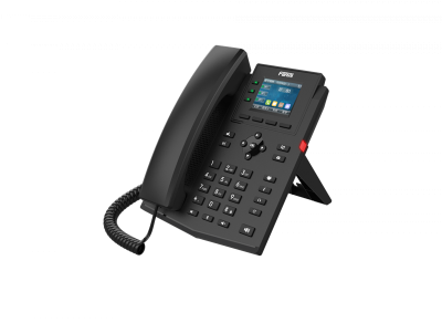 Телефон Fanvil IP , 2xEthernet 10/100/1000, LCD 320x240, цветной дисплей 2,4, 4 аккаунта SIP, G722, Opus, Ipv-6, порт для гарнитуры, книга на 1000 записей, 6-ти сторонняя аудиконф., WI-FI, POE, бп (X303W)