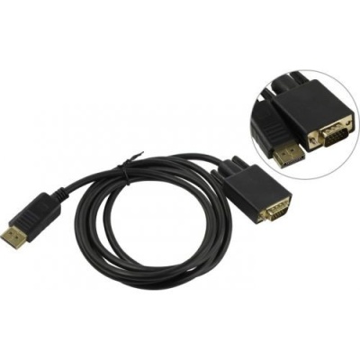 ORIENT Кабель-адаптер DisplayPort M C708  -> VGA 15M, длина 1.8 метра, черный