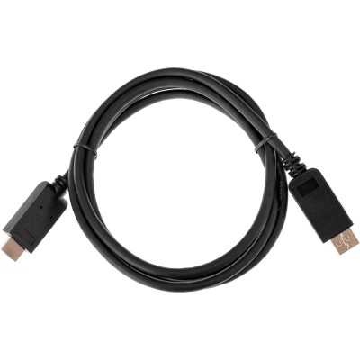 Кабель-переходник DisplayPort M-> HDMI M 4K@60Hz 1.8m iOpen (Aopen/Qust) <ACG609-1.8M> VCOM Кабель-переходник AOpen/Qust DisplayPort M/HDMI M (ACG609-1.8M)