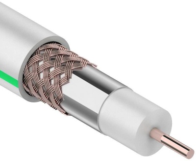 Кабель коаксиальный Proconnect CABLETECH (01-2431-6)SAT 703B+CU/Al/CU, 75 Ом, 100м., белый AT 703B+CU/Al/CU, 75 Ом, 100м., для установки спутниковой телевизионной системы, белый