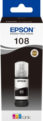 EPSON C13T09C14A Картридж 108 EcoTank Ink для Epson L8050/L18050, Black 70ml