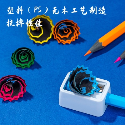 Карандаши цв. Deli 7073-24 пластик 24цв. ластик