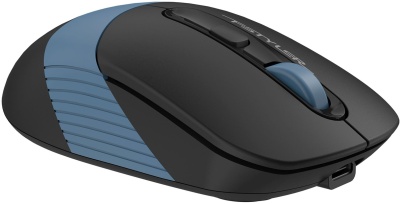 Мышь беспроводная A4Tech Fstyler FB10CS black/blue (оптическая, silent, BT/Radio, USB, 4but, 2000dpi)(FB10CS USB ASH BLUE)