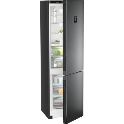 Холодильник Liebherr CBNbdc 573i-22 001 черный двухкамерный 255/94л морозилка снизу, No Frost