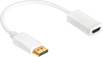 Greenconnect Переходник 0.10m Active DisplayPort/HDMI v1.2/v1.4 20M/19F белый GCR-ADP2MHDW Greenconnect DisplayPort (m) - HDMI (f) 0.1м (GCR-ADP2MHDW)