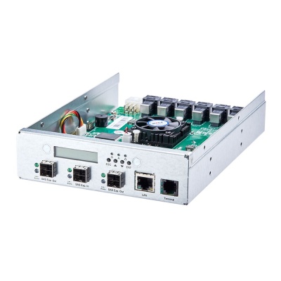 ARC-8028-24    Expander SAS/SATA 12G, 12 external port (3x SFF8644), 24 internal ports (6x SFF8643), RTL