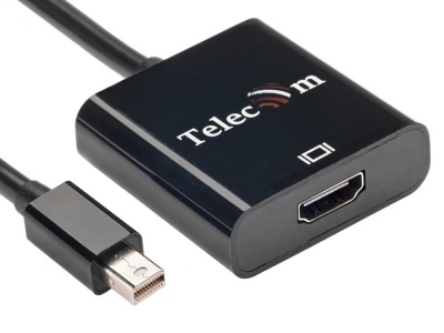 Кабель-переходник Mini DisplayPort (M) -> HDMI (F), 4K@60Hz, Telecom (TA6056) VCOM Mini DisplayPort (m) - HDMI (f) (TA6056)