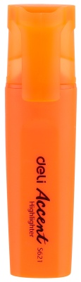 Текстовыделитель Deli ES621Sorange Macaron скошенный пиш. наконечник 1-5мм оранжевый