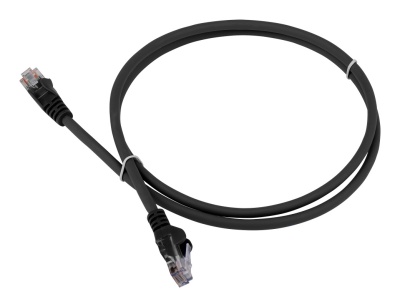 Патч-корд Lanmaster LAN-PC45/U5E-5.0-BK вилка RJ-45-вилка RJ-45 кат.5е 5м чёрный LSZH (уп.:1шт)