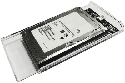 Внешний корпус для HDD/SSD AgeStar 3UB2P6C SATA пластик Прозрачный 2.5"