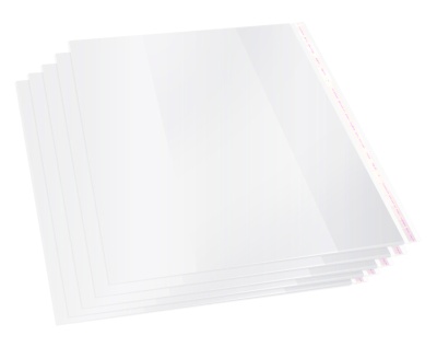 Обложка Silwerhof 382173 Монстрики для учебника с липк.сл. (набор 10шт) для старших классов ПП 70мкм гладкая прозр. 230х380мм