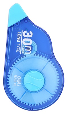 Лента коррект. Deli EH21301 30мх5мм ассорти корпус белый блистер
