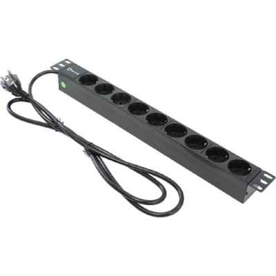 5bites PDU919P-02 Блок розеток / PVC / 1U / 19" / 2M*3G*1.5MM2 / VDE