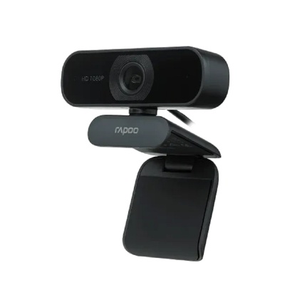 Веб-Камера, Rapoo, C260, USB2.0, 1080x720, 2.0Mpx,Микрофон, Длинакабеля150см, Крепление: зажим, Чёр