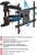 Кронштейн для телевизора Arm Media COBRA-60 черный 32"-65" макс.45кг настенный поворотно-выдвижной и наклонный Кронштейн для телевизора Arm Media COBRA-60 черный 32"-65" макс.45кг настенный поворотно-выдвижной и наклонный