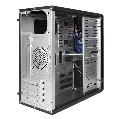 Minitower BA-204U-AA400 (mATX, БП AA400 с вент. 8см, 2*USB+2*USB3.0, аудио, черный) 