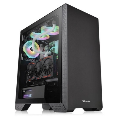 Корпус Thermaltake S300 TG черный без БП ATX 6x120mm 6x140mm 3x200mm 2xUSB2.0 1xUSB3.0 audio bott PSU
