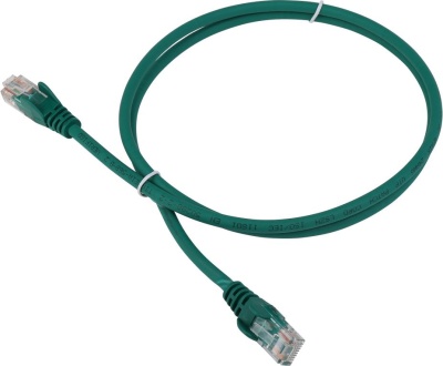 Патч-корд Lanmaster LAN-PC45/U5E-0.5-GN вилка RJ-45-вилка RJ-45 кат.5е 0.5м зеленый LSZH (уп.:1шт)