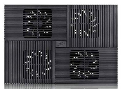 Подставка для ноутбука Deepcool MULTI CORE X8 (MULTICOREX8) 17"381x268x29мм 23дБ 2xUSB 4x 100ммFAN 1290г алюминий/пластик черный