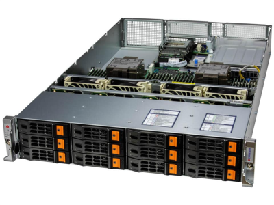 Серверная платформа Supermicro SuperServer 2U 621H-TN12R 2xCPU(XCC Carrier)/ noDIMM(32)/ 12x3,5"/ 2x10GbE 2x10GbSFP+/ 12 NVME cable kit / SFT-DCMS-Single/ 2x1200W/ 6th config