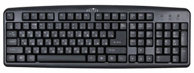 Клавиатура Оклик 100M черный USB