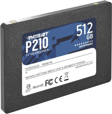 Накопитель 2.5" SSD Patriot P210 P210S512G25 512Gb, SATA III