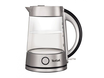 Чайник электрический Tefal KI760D30 1.7л. 2400Вт серебристый (корпус: стекло)